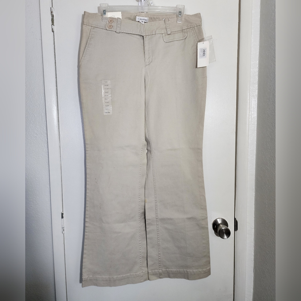 Calvin Klein tan Riley pants